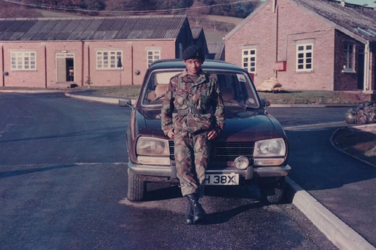 
            Tim Gurung in the UK in 1985.