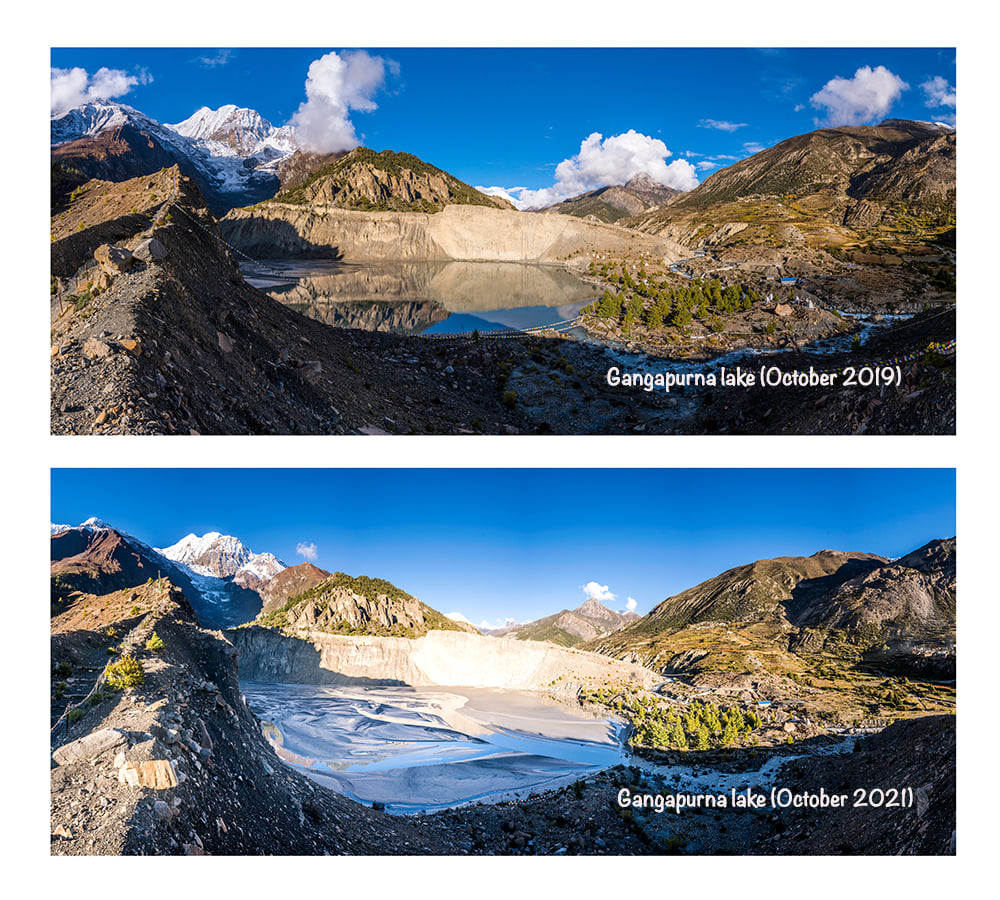 What does the drying up of Manang’s Gangapurna Lake mean for climate