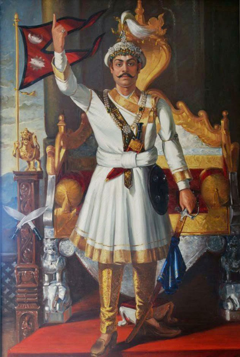 That Iconic Portrait Of Prithvi Narayan Shah The Record