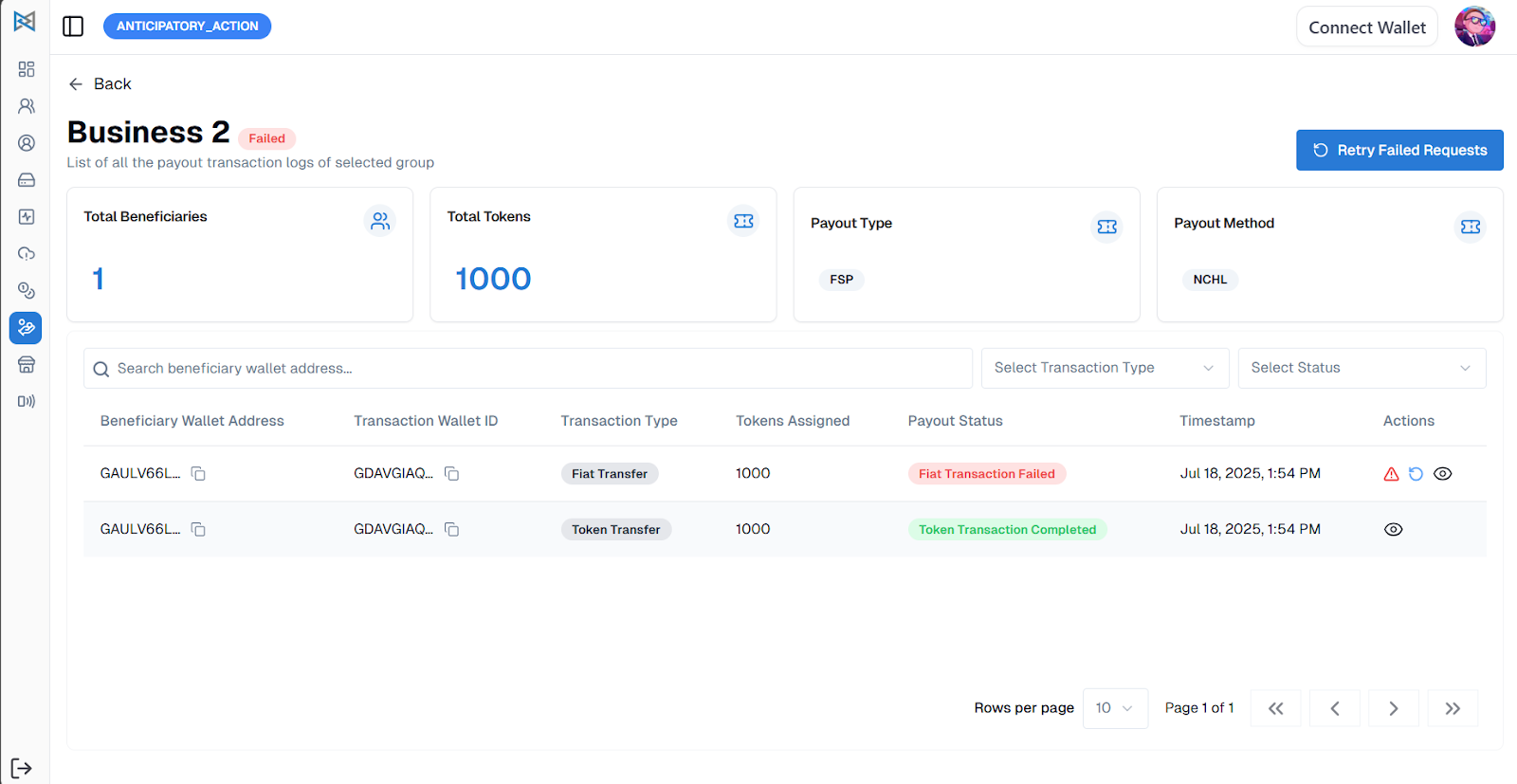 Payout Final Status — Step 9
