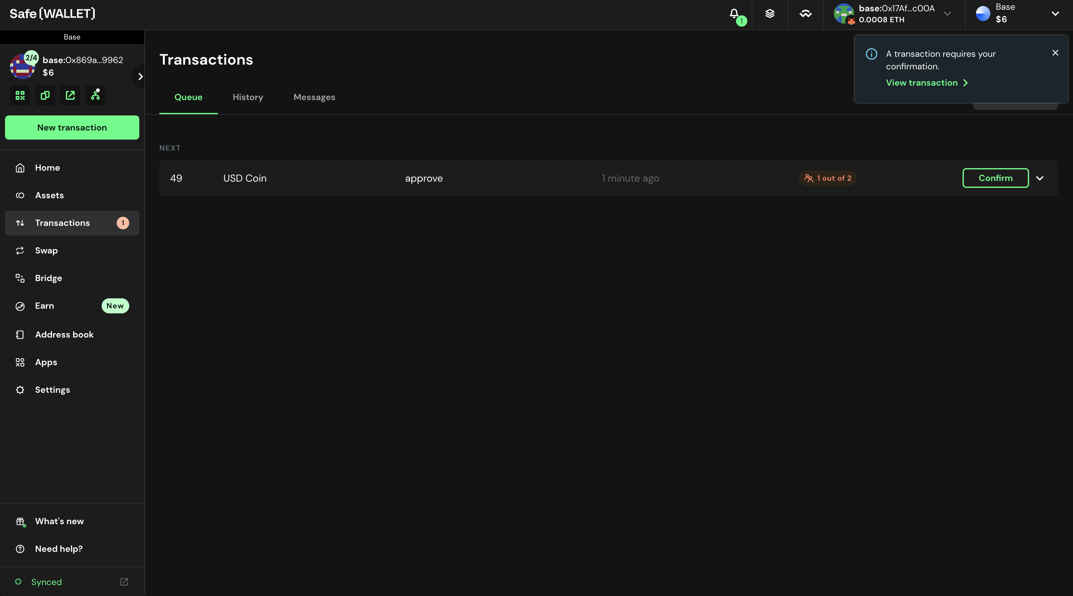 Wallet Dashboard